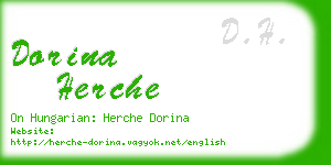 dorina herche business card